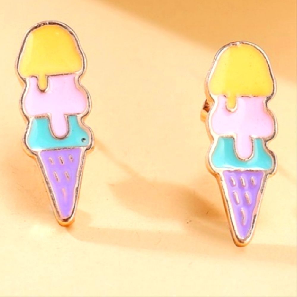 Ice Cream Cone Earrings